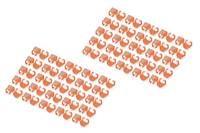 DIGITUS Kabelclips mit Farbcodierung - für Patch-Kabel - orange (Packung mit 100)