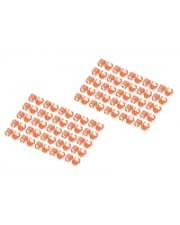 DIGITUS Kabelclips mit Farbcodierung - für Patch-Kabel - orange (Packung mit 100)