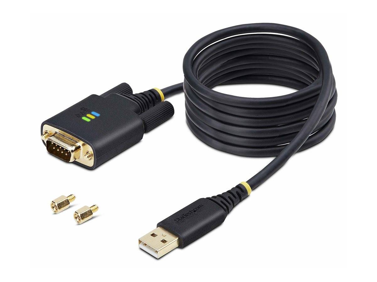 StarTech.com 6.6ft/2m USB to Null Modem Serial Adapter Cable, FTDI, RS232 - Kabel USB / seriell - USB (M)