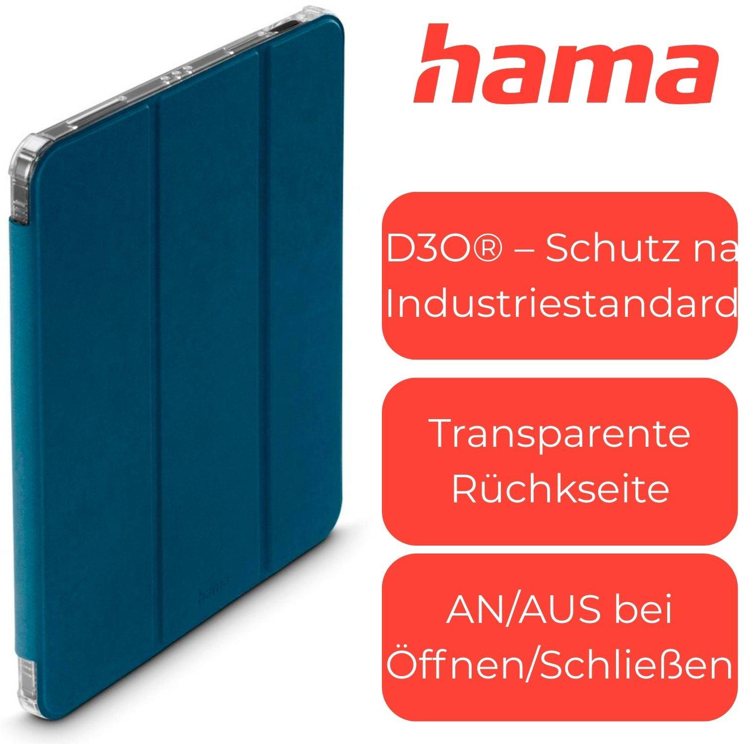 Hama D3O Rugged Case Schutzhülle Stoßfest Tasche für Apple iPad Pro 11 2025 2024