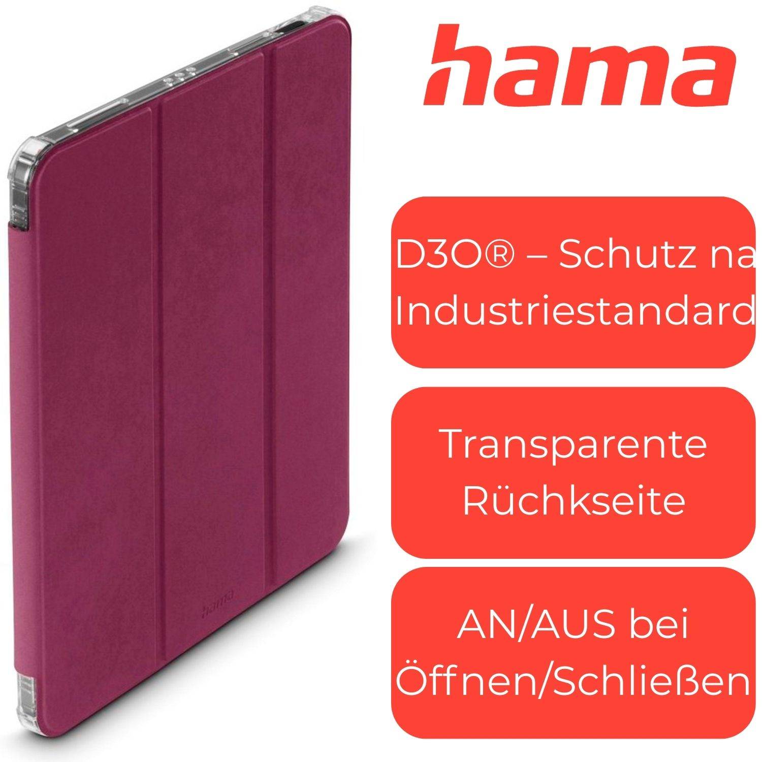 Hama D3O Rugged Case Schutzhülle Stoßfest Tasche für Apple iPad Pro 11 2025 2024