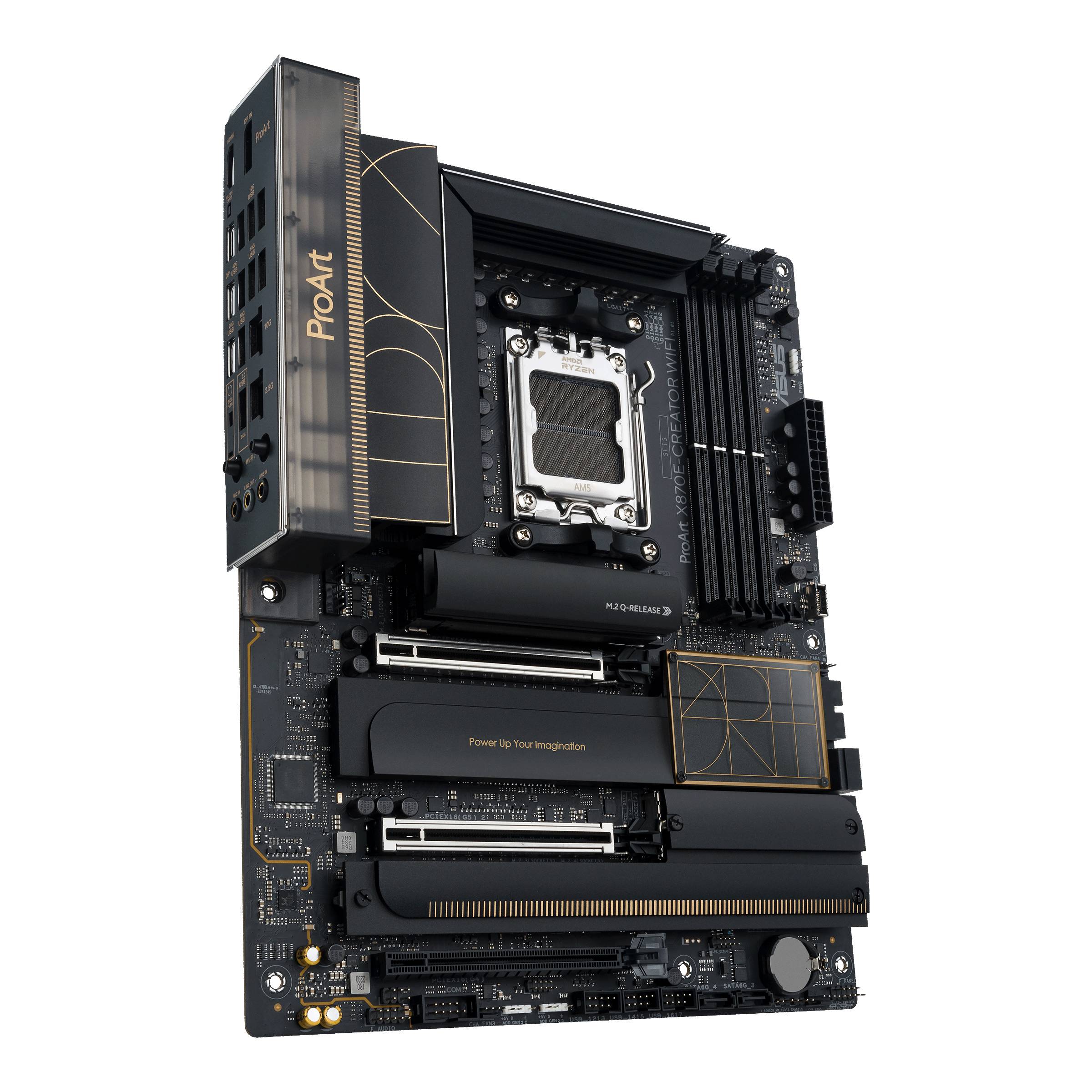 ASUS ProArt X870E-CREATOR WIFI - Motherboard - ATX - Socket AM5 - AMD X870E Chipsatz - USB4, USB-C 3.2 Gen 2x2, USB 3.2 Gen 2, USB 3.2 Gen 1