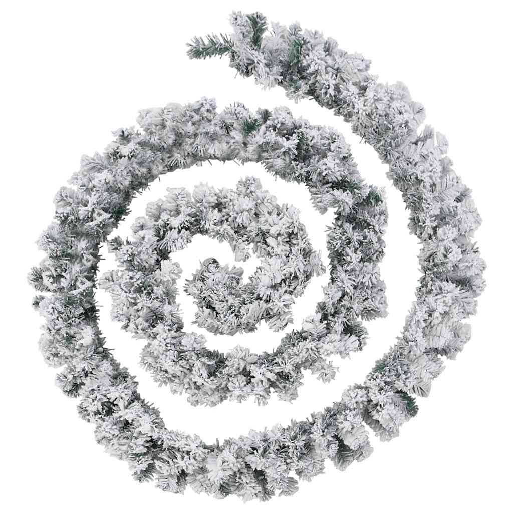 vidaXL Weihnachtsgirlande mit LED-Leuchten Grün 10 m PVC