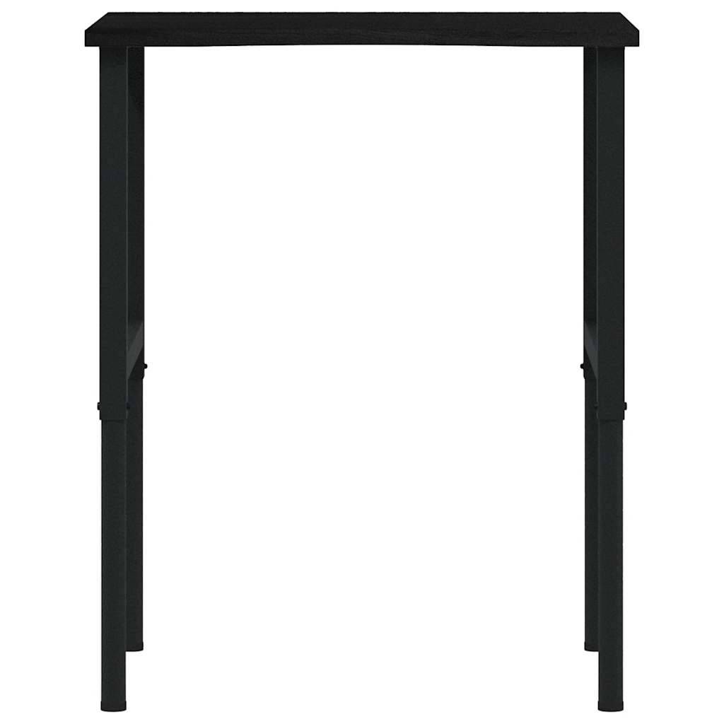 vidaXL Werkbank Dunkelbraun 80x60x(71,5-98) cm Massivholz Eiche