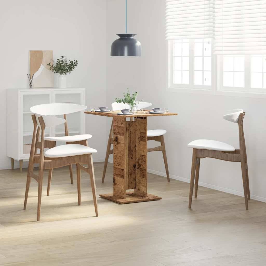 vidaXL Bistrotisch Altholz-Optik 60x60x75 cm Holzwerkstoff