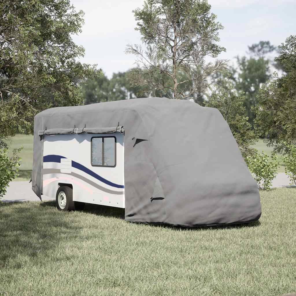 vidaXL Schutzhülle für Wohnmobil Grau 660x235x275 cm Vliesstoff