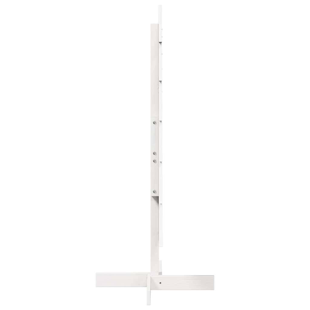 vidaXL Weihnachtsbaum zum Schmücken Weiß 120 cm Massivholz Kiefer
