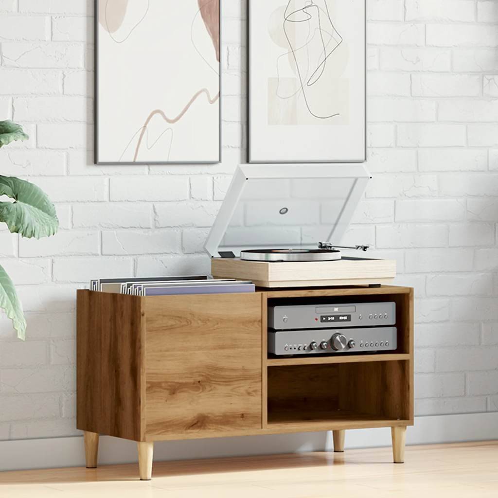 vidaXL Plattenschrank Artisan-Eiche 84,5x38x48 cm Holzwerkstoff