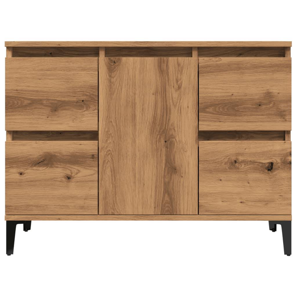 vidaXL Waschbeckenunterschrank Artisan-Eiche 80x33x60 cm Holzwerkstoff