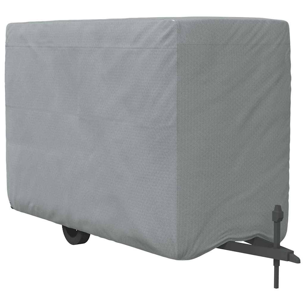vidaXL Schutzhülle für Pferdeanhänger Grau 334x148x230 cm Vliesstoff