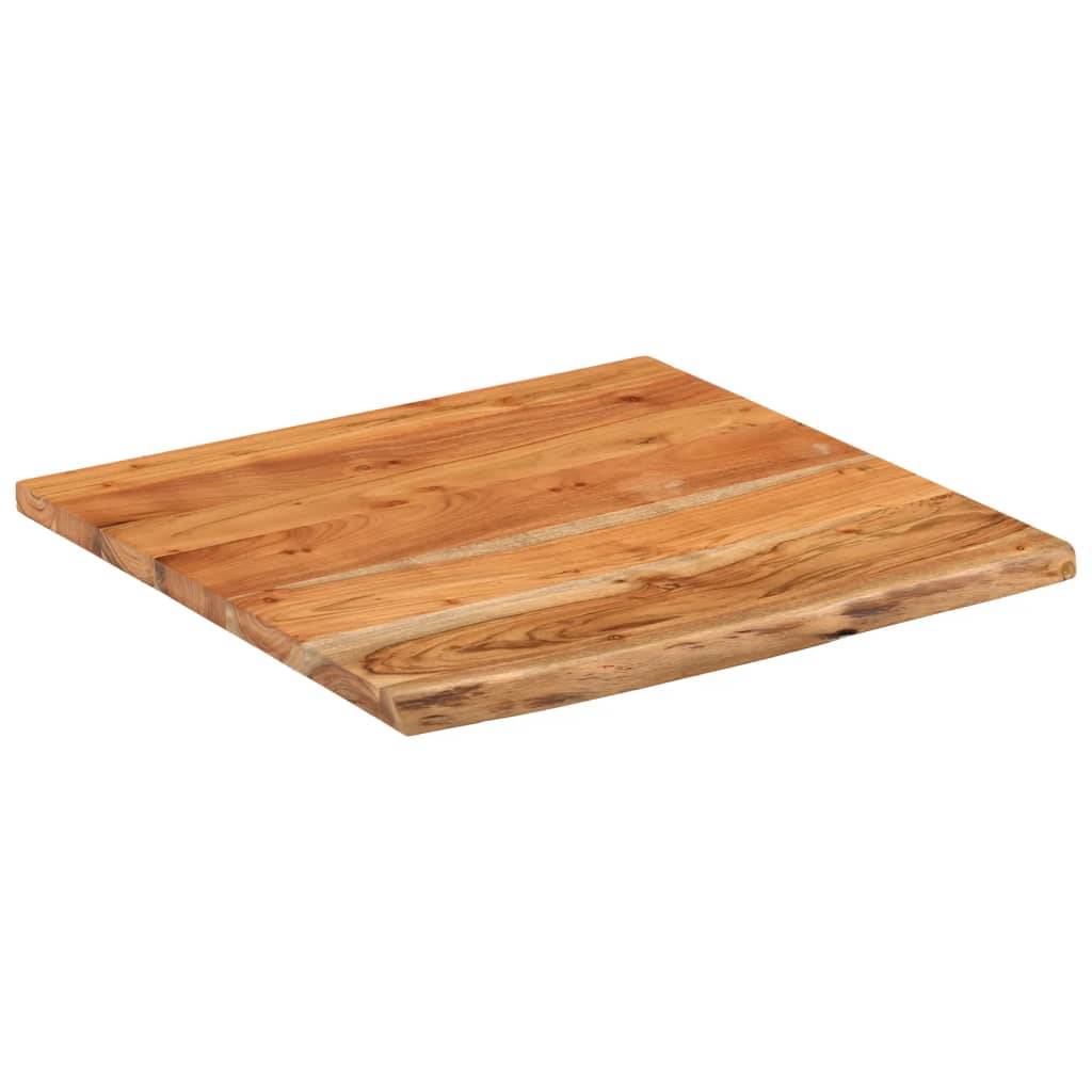 vidaXL Schreibtischplatte 80x80x3,8 cm Massivholz Akazie Baumkante