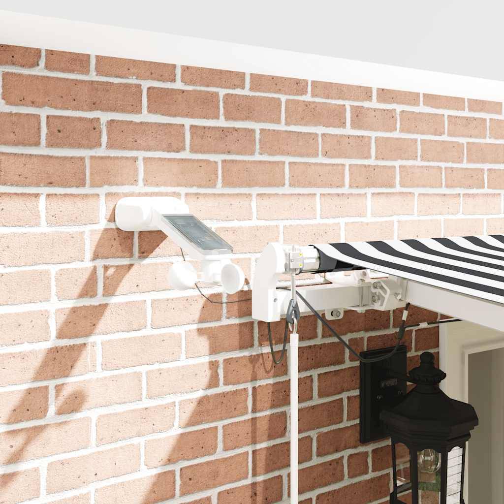 vidaXL Markise Automatisch mit LED Anthrazit & Weiß 600x300 cm
