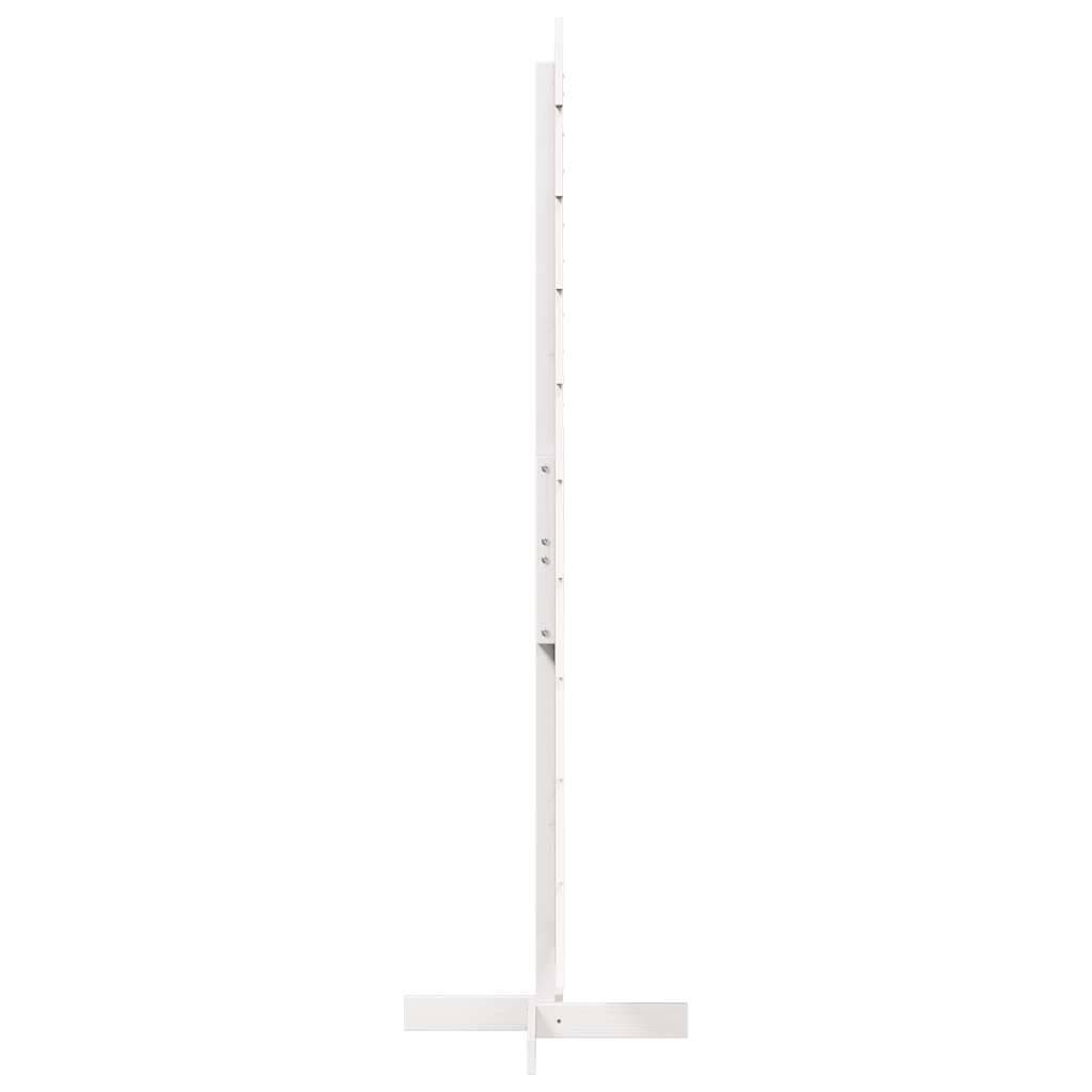 vidaXL Weihnachtsbaum zum Schmücken Weiß 180 cm Massivholz Kiefer