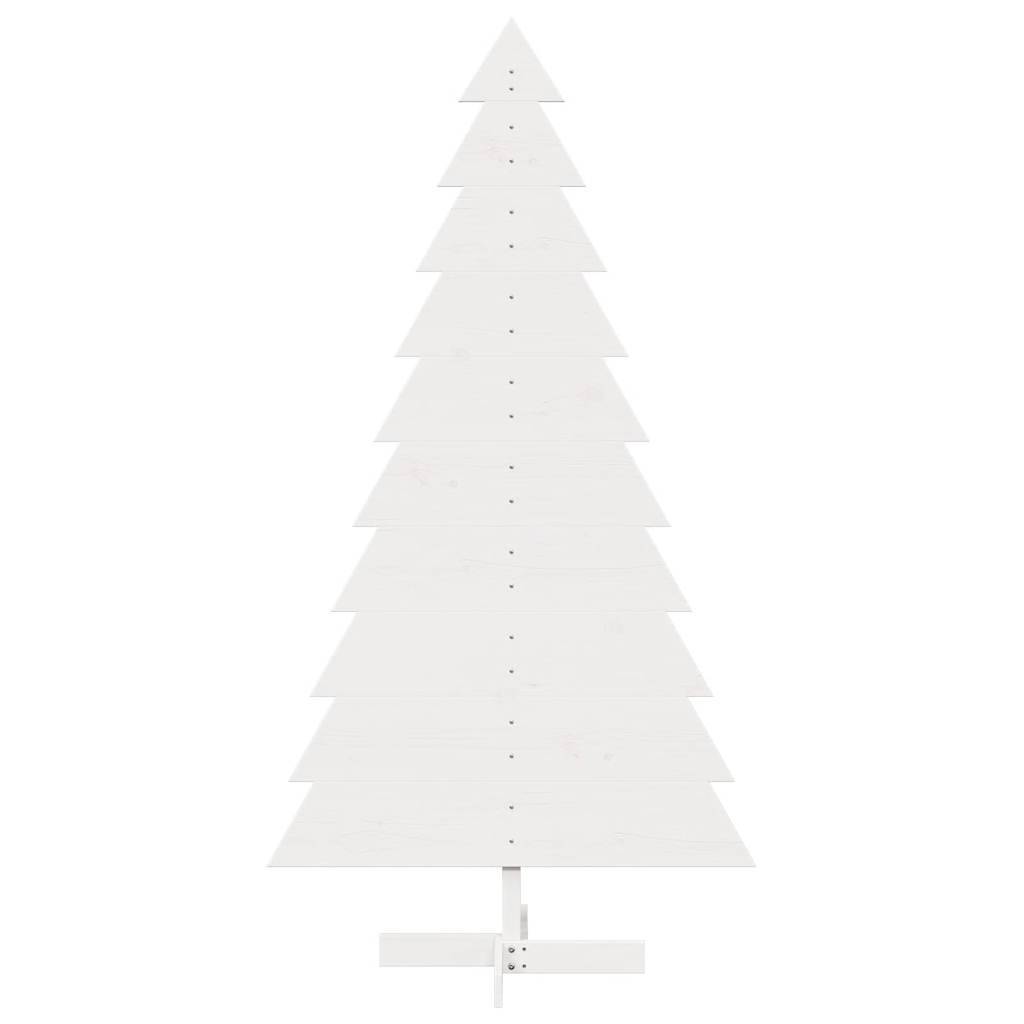 vidaXL Weihnachtsbaum zum Schmücken Weiß 180 cm Massivholz Kiefer