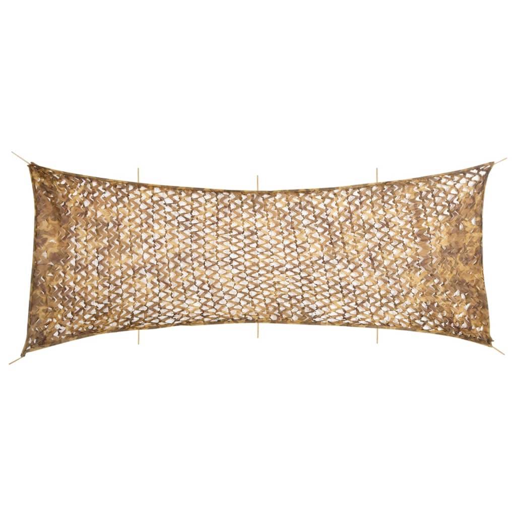 vidaXL Tarnnetz mit Aufbewahrungstasche 833x297 cm Sandfarbe