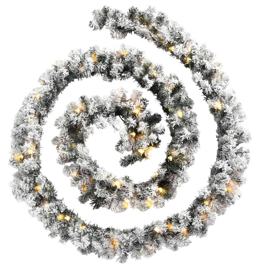 vidaXL Weihnachtsgirlande mit LED-Leuchten Grün 20 m PVC