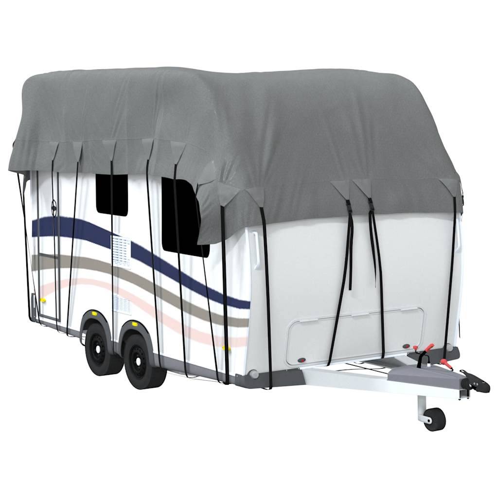 vidaXL Dachplane für Wohnwagen Grau 500x300 cm Vliesstoff