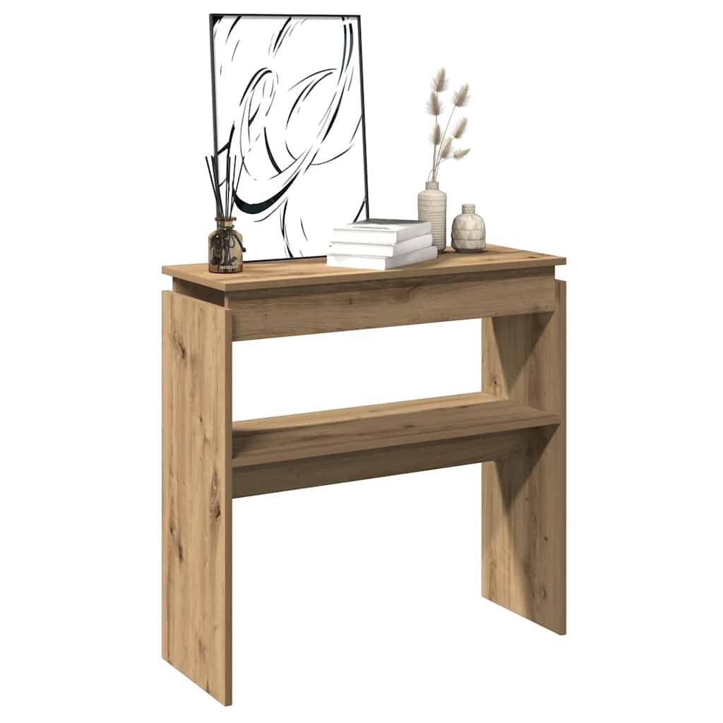 vidaXL Konsolentisch Artisan-Eiche 80x30x80 cm Holzwerkstoff
