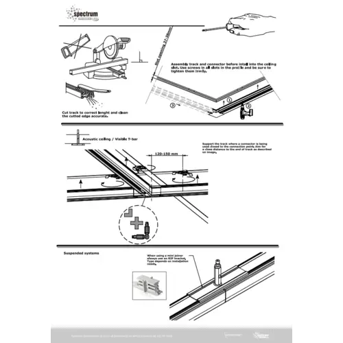 Spectrum LED 3-Phasen Stromschiene 1m für Schienensystem Leuchten Strahler IP20 Weiß 100cm Spectrum LED 3-Phasen Stromschiene 1m für Schienensystem Leuchten Strahler IP20 Weiß 100cm