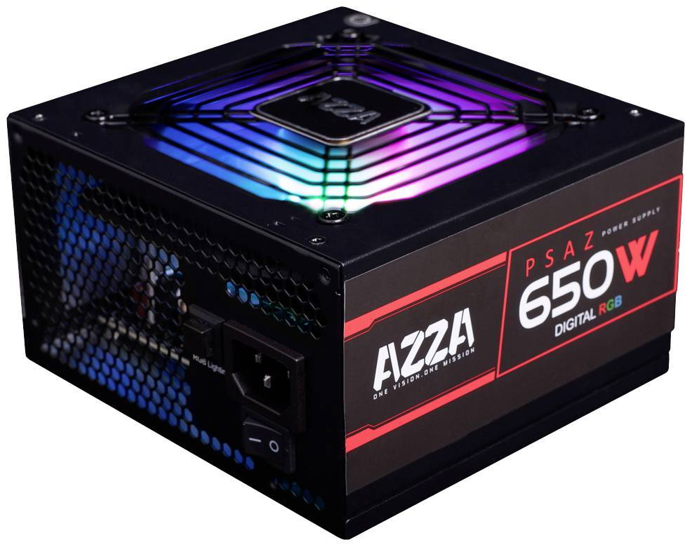 AZZA Netzteil 650W PSAZ ARGB 120mm Schwarz Multimedia-Technik Netzteile PC