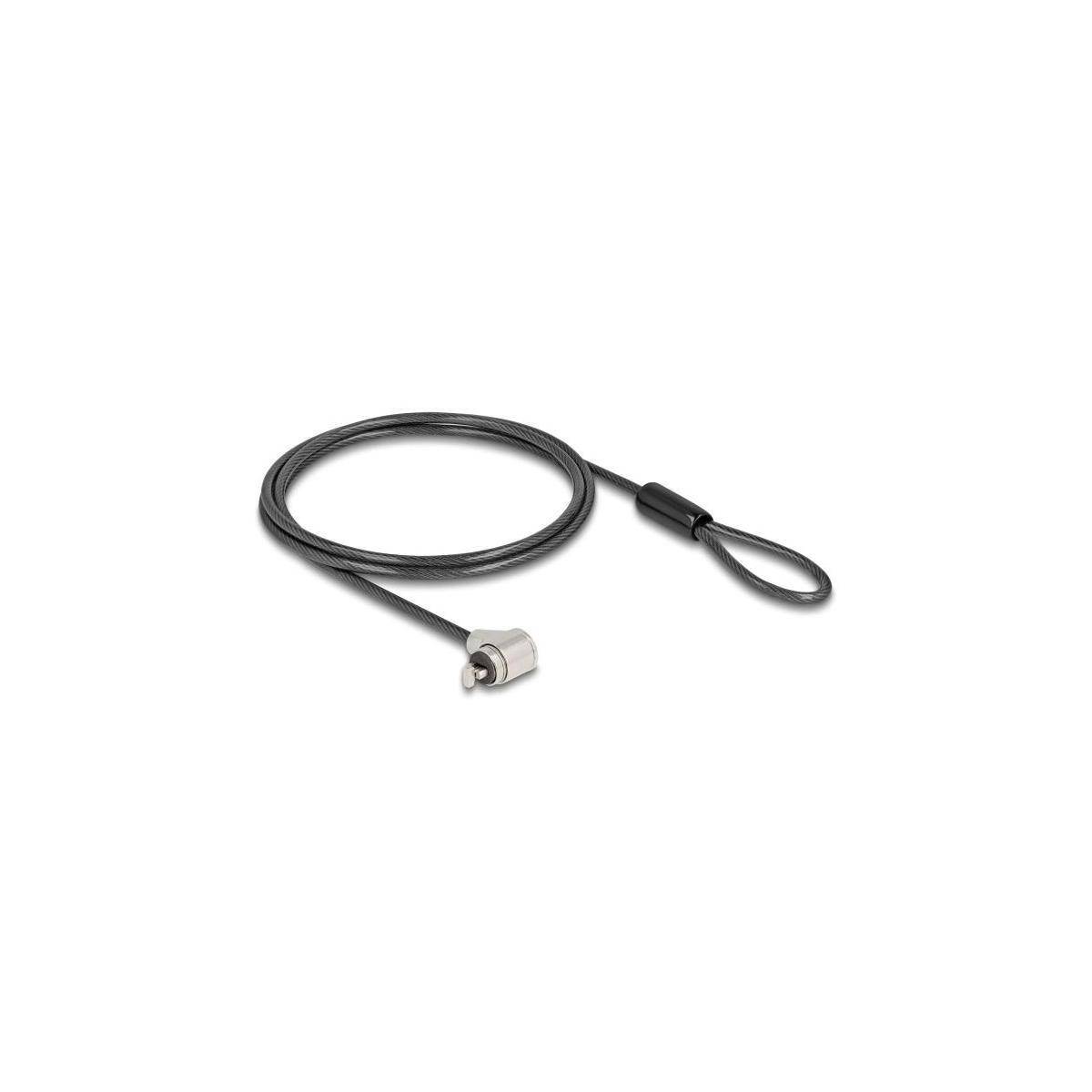 20974 - Navilock Laptop Schloss mit Schlüssel für Standard Kensington Slot - kurzer Verr