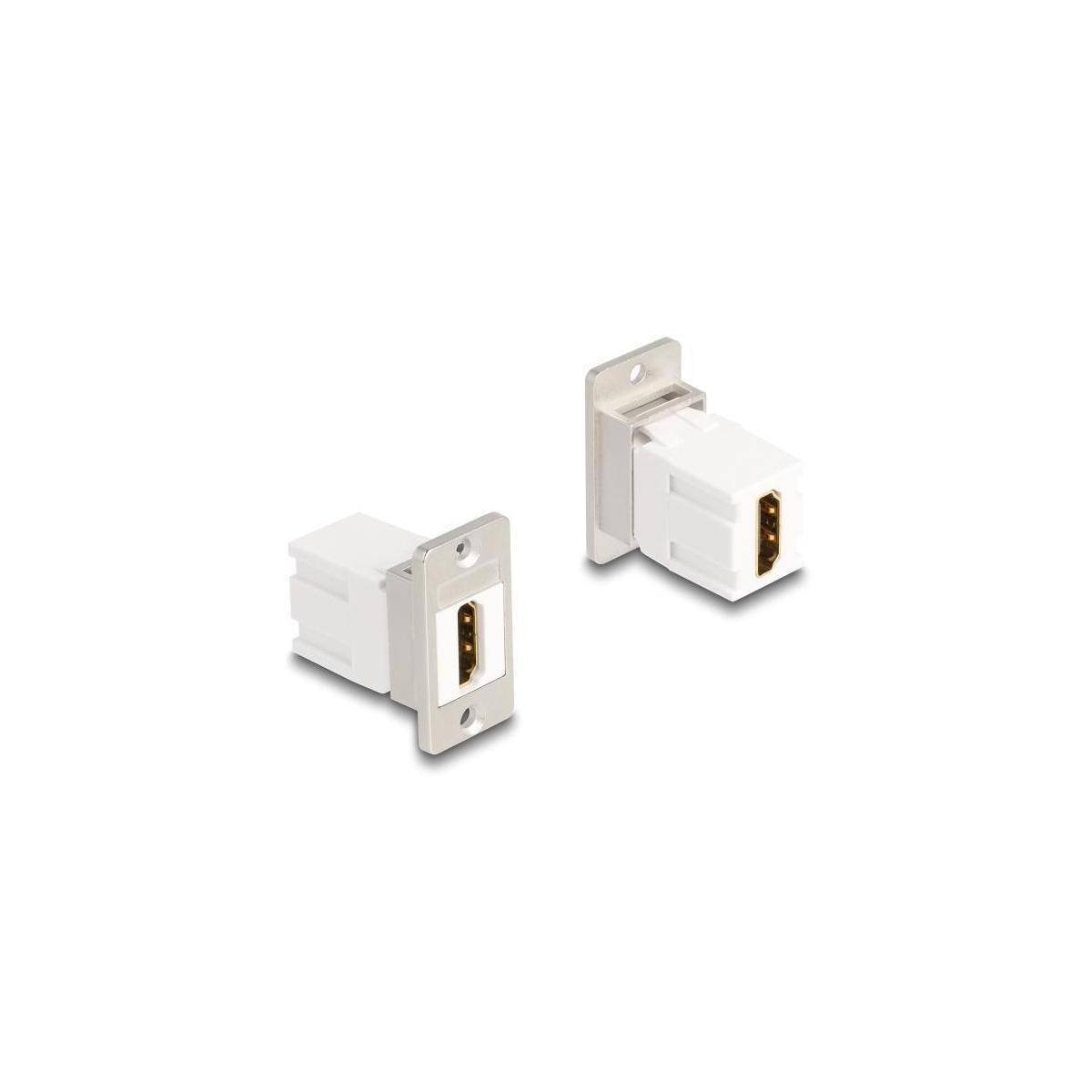 67166 - Panel Mount Keystone Modul HDMI Buchse zu Buchse 8K 60 Hz konisch