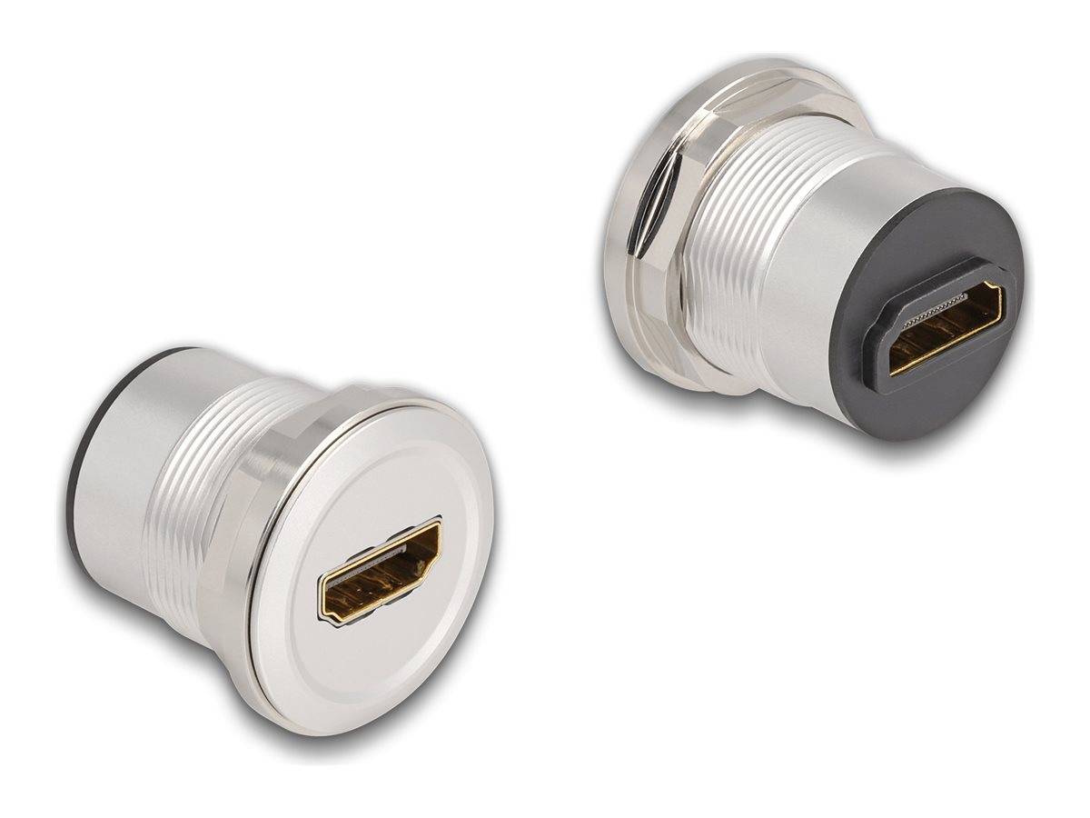 Delock - HDMI-Adapter - HDMI weiblich Paneel montierbar zu HDMI weiblich Paneel montierbar