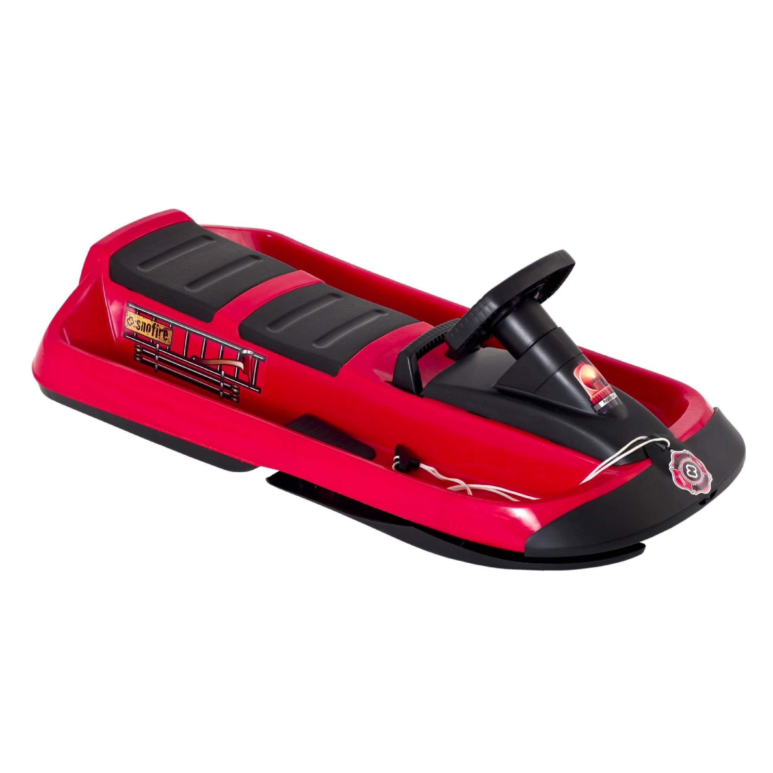 Hamax | Lenkschlitten SNO Fire | Doppelsitzer | rot/schwarz | robustes Design für sicheren Rodelspaß | ideal für zwei Personen