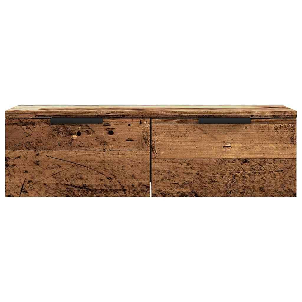 vidaXL Wandschrank Altholz-Optik 68x30x20 cm Holzwerkstoff