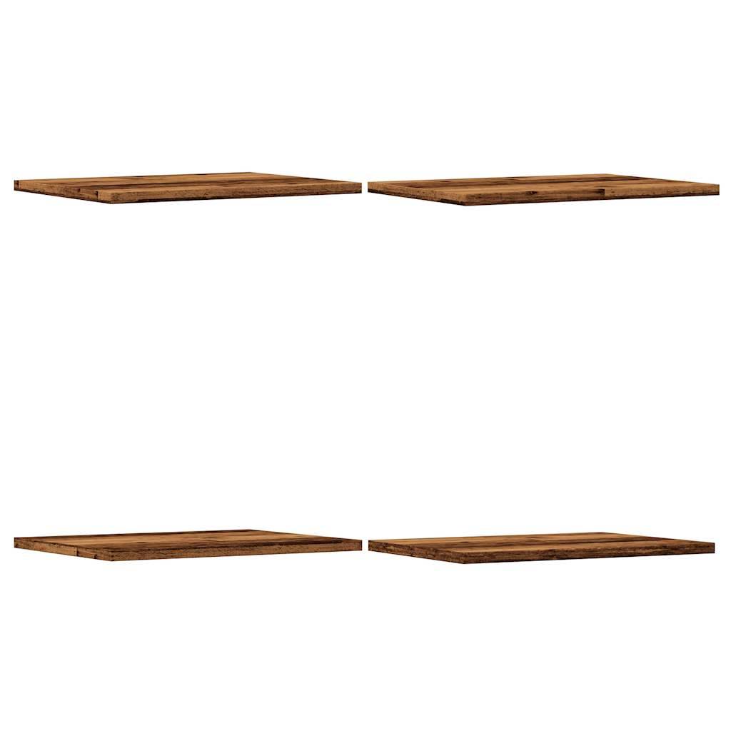 vidaXL Regalböden 4 Stk. Altholz-Optik 40x30x1,5 cm Holzwerkstoff