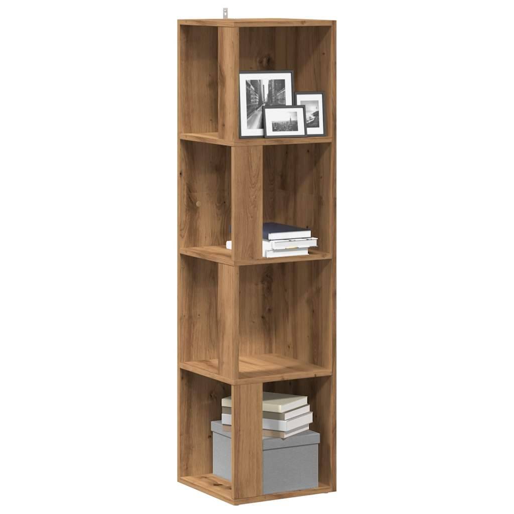 vidaXL Eckregal Artisan-Eiche 33x33x132 cm Holzwerkstoff