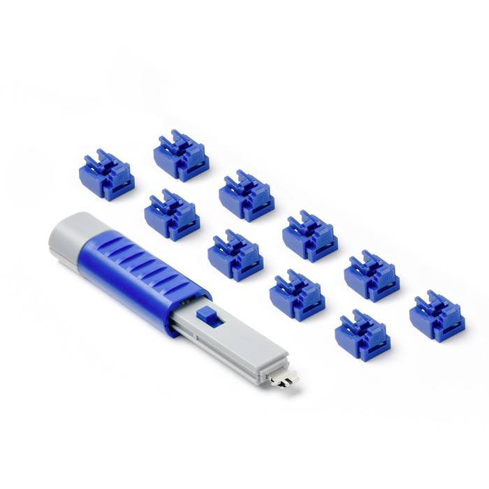 SmartKeeper Basic RJ45 Port Blocker dunkelblau 10 Stk.+Key Multimedia-Technik Sicherungssysteme