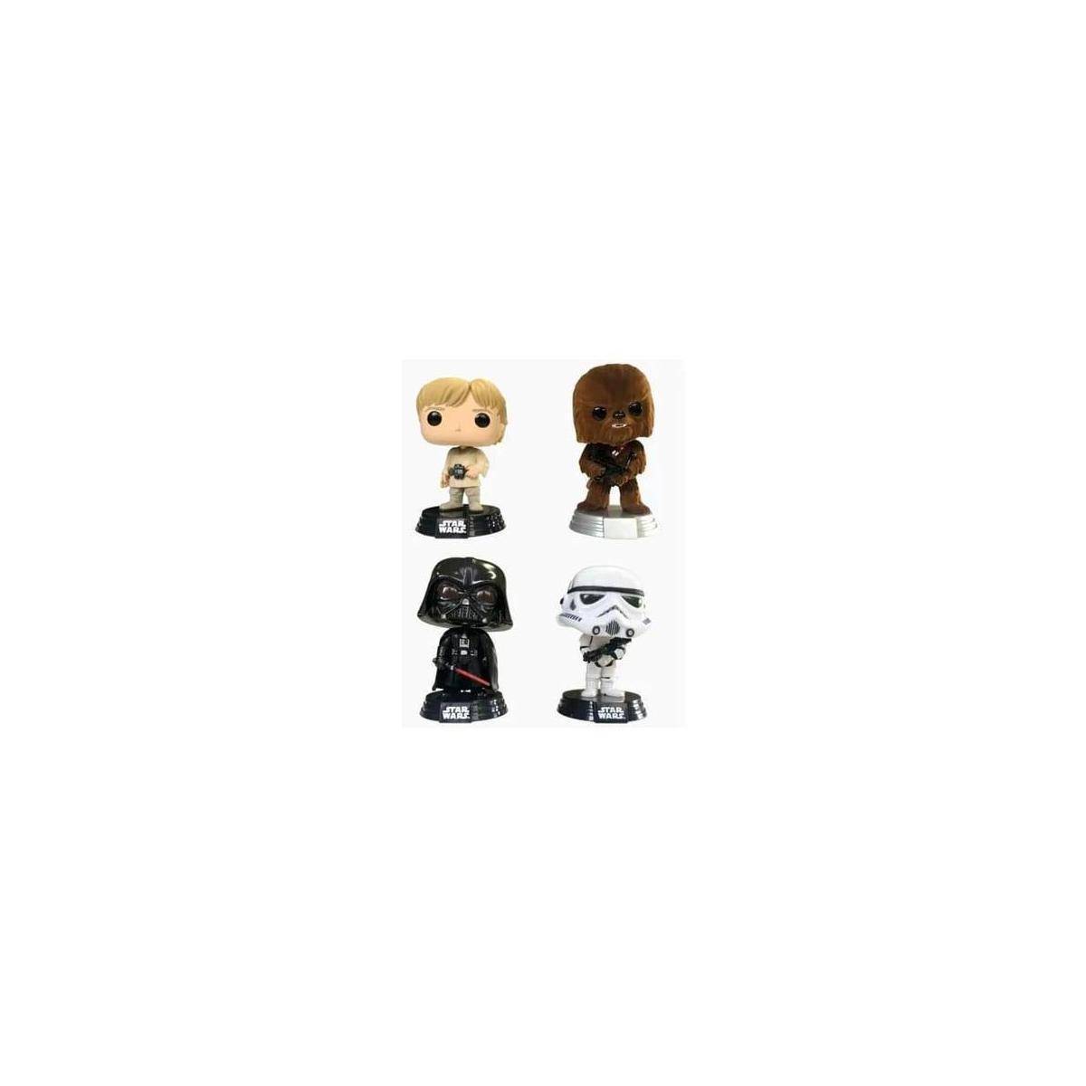 FK74138 - Star Wars POP! Movies Vinyl Figuren 4er-Pack New Classics (FL) 9 cm