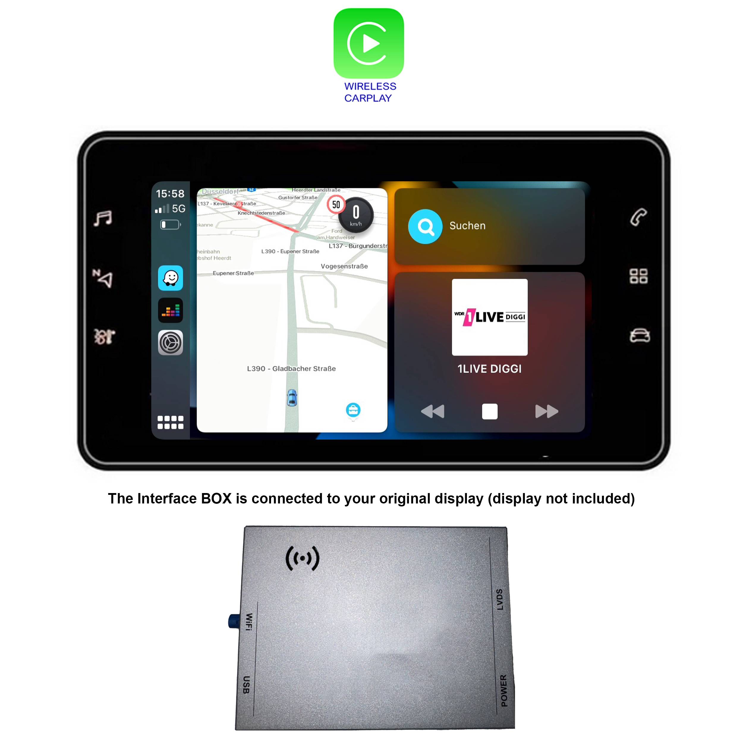 Für Peugeot NAC 8" 208 308 508 2008 3008 4008 5008 CarPlay AndroidAuto Interface
