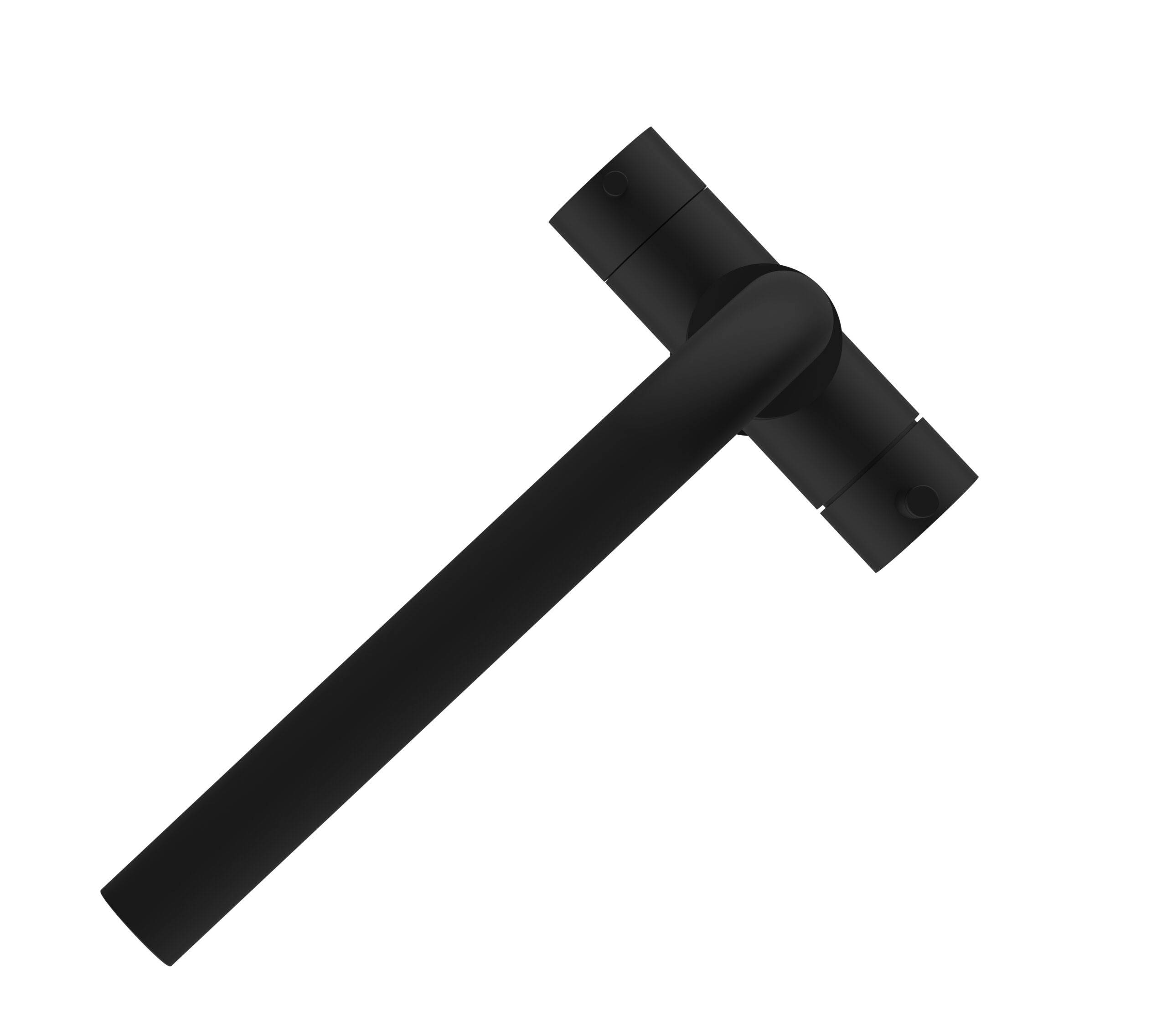 5 Wege Wasserhahn Küchenarmatur, Edelstahl Massiv mit 360° schwenkbarem L-Auslauf, PVD Schwarz Matt