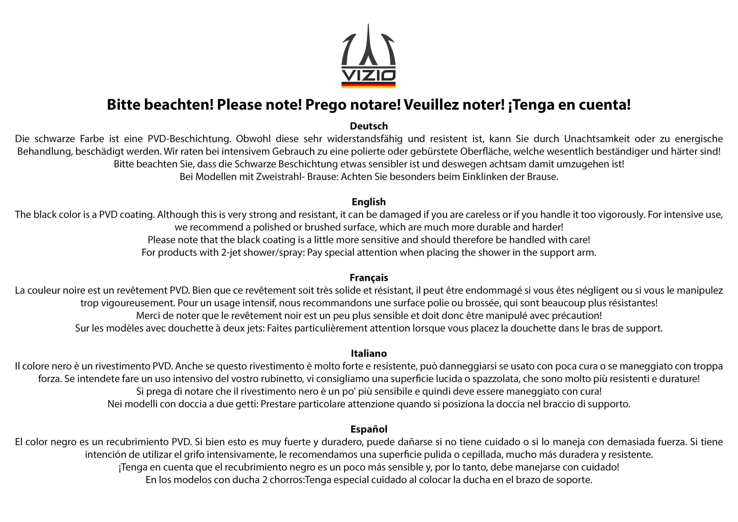 3 Wege Wasserhahn Küchenarmatur, Edelstahl Massiv mit 360° schwenkbarem L-Auslauf, PVD Schwarz Matt