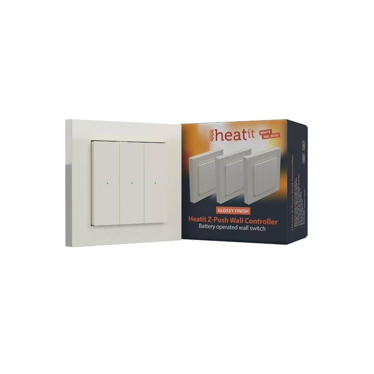 HEAE4512646 - Z-Push Wall Controller Z-Wave 700 series (White RAL 9010 G)