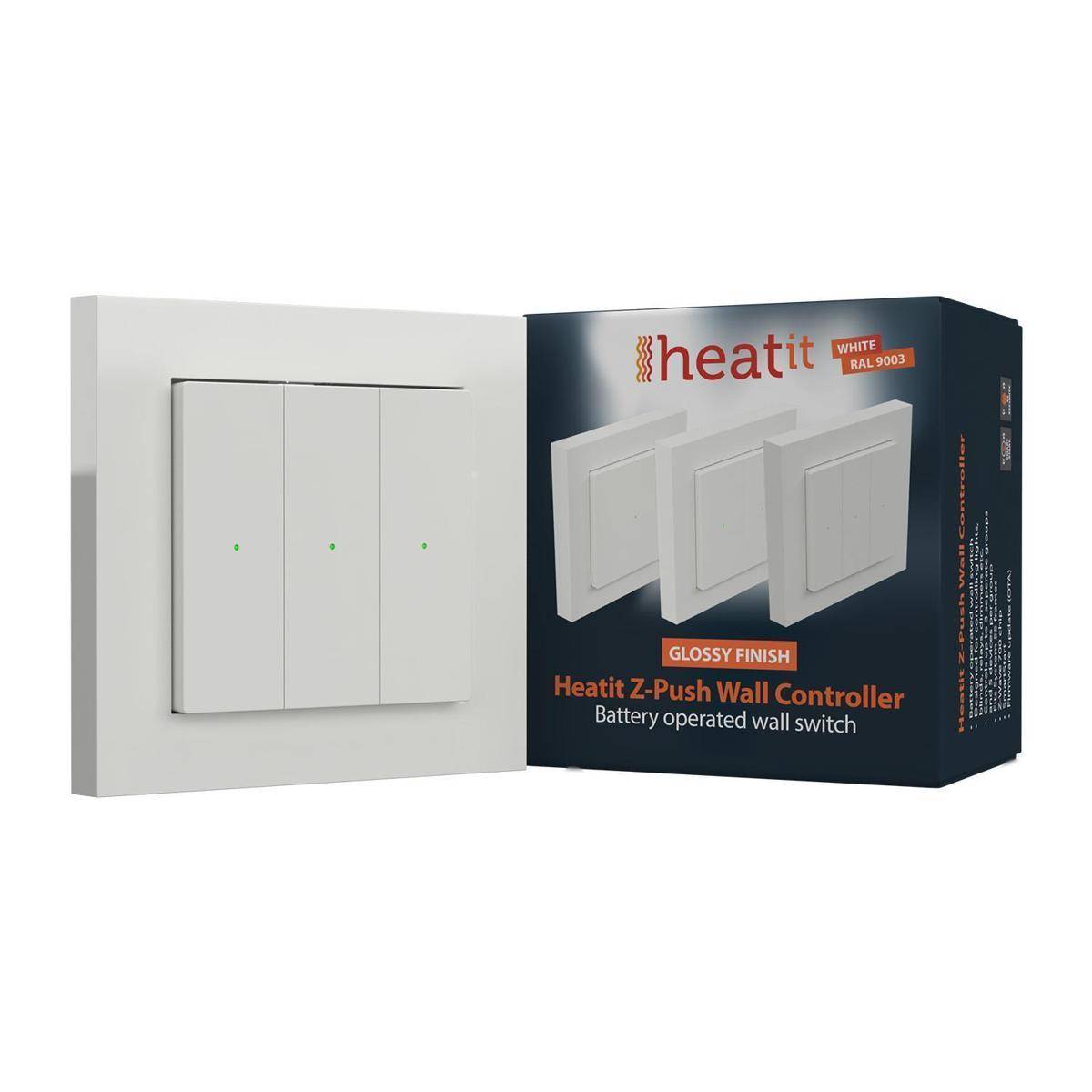 HEAE4512647 - Z-Push Wall Controller Z-Wave 700 series (White RAL 9003 G)