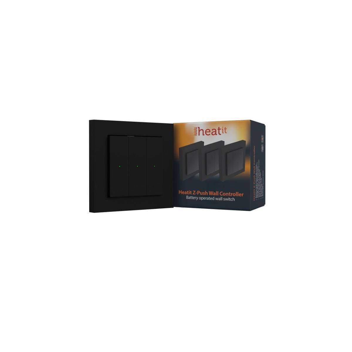 HEAE4512694 - Z-Push Wall Controller Z-Wave 700 series (Black)