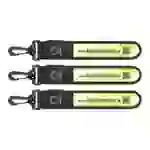 LED-Leuchtband / Blinklicht mit Befestigungshaken, reflektierend, grün/gelb - 3er Set LED-Leuchtband / Blinklicht mit Befestigungshaken, reflektierend, grün/gelb - 3er Set
