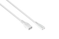 kabelmeister Euro-Verlaeng. Stecker C8 an C7 weiss - Kabel - Verlängerungskabel