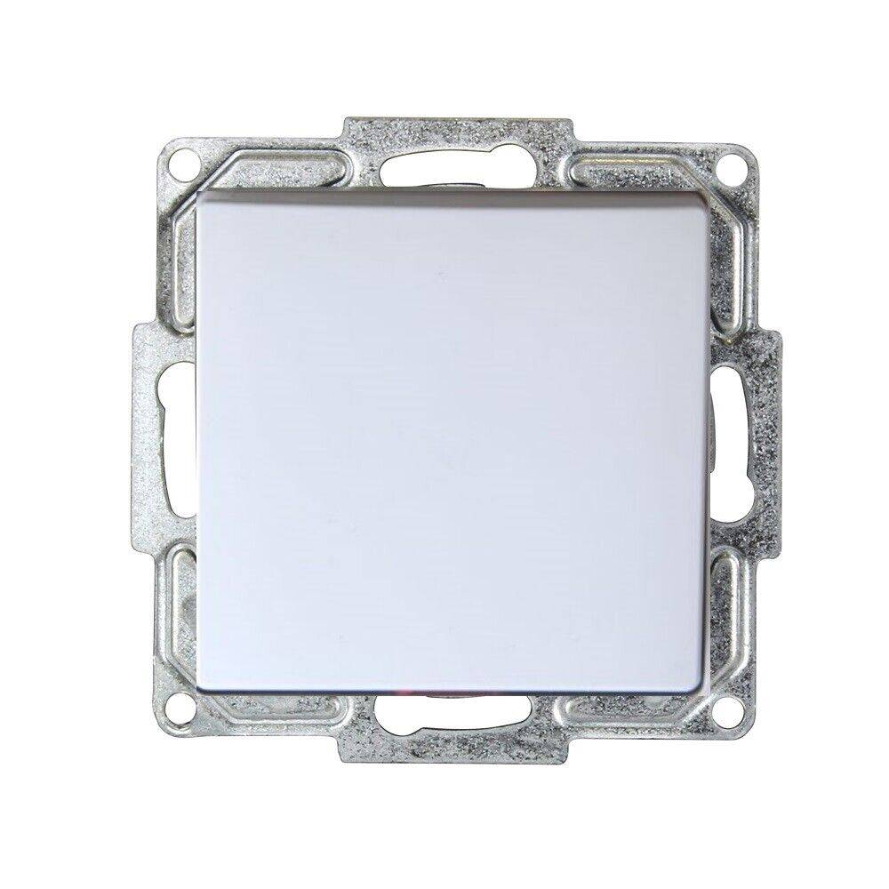 Günsan Visage Ein/Aus Schalter Einsatz ohne Rahmen mit Wippe weiss