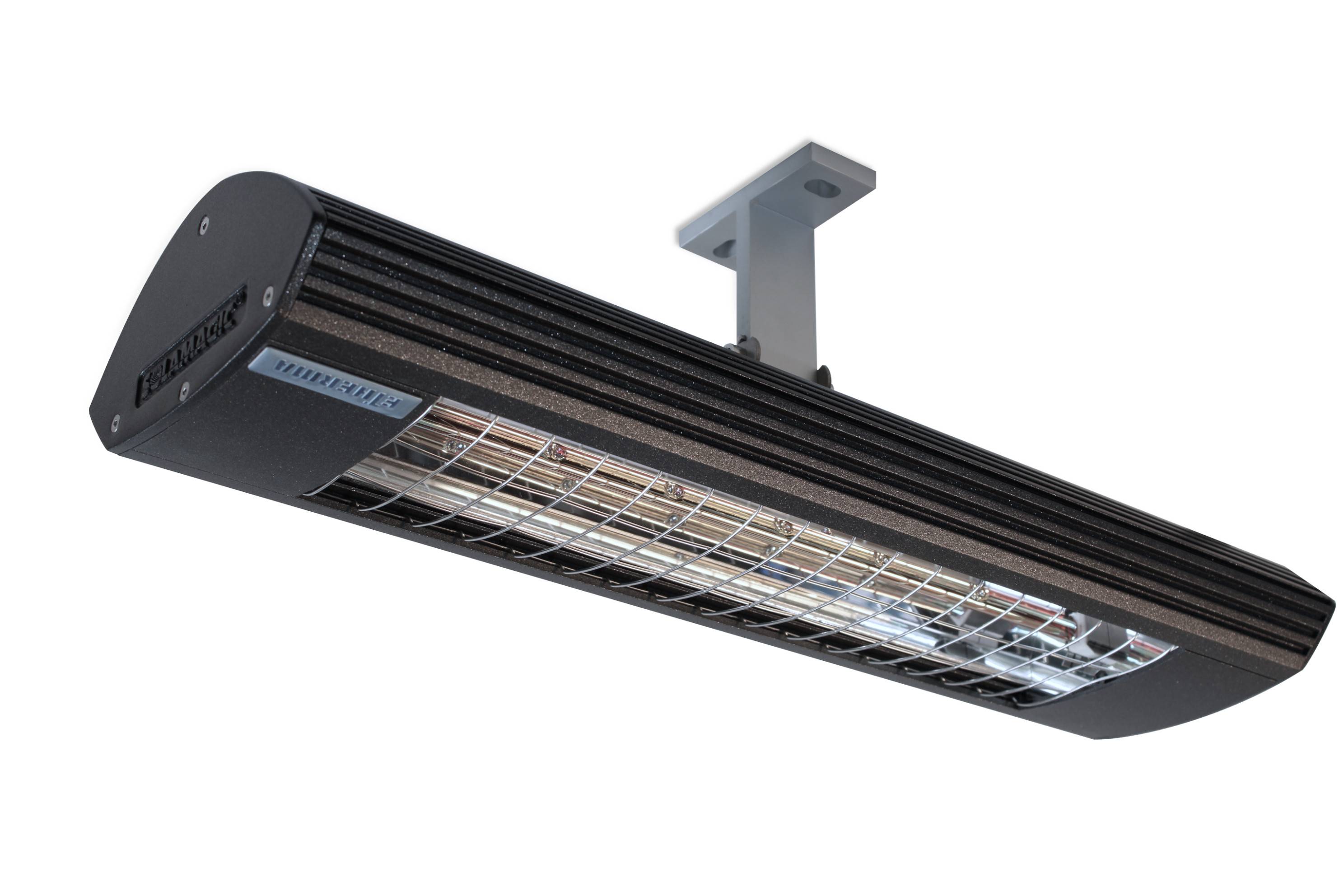 Infrarotstrahler Solamagic Kompakt IP24 1400 W Grau