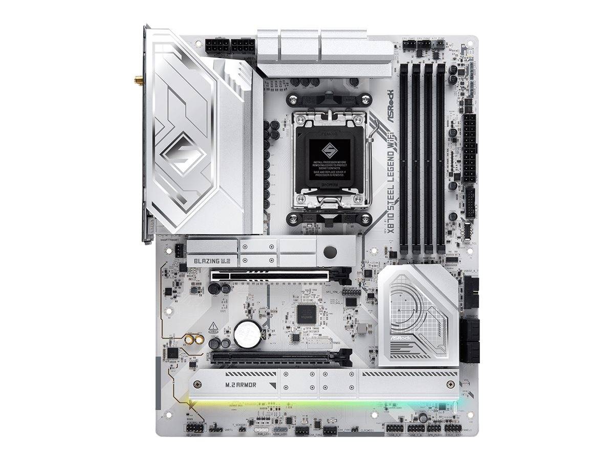 ASRock X870 Steel Legend WiFi - Motherboard - ATX - Socket AM5 - AMD X870 Chipsatz - USB4, USB 3.2 Gen 1, USB 3.2 Gen 2,