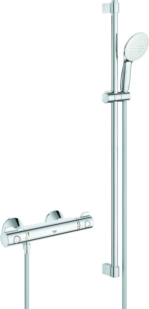 GROHE THM-Brausebatterie Grohtherm 800 34566_2 mit Brausegarnitur 900mm chrom