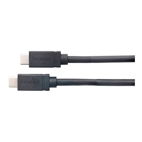 Kramer USB 3.2 Gen.2 Kabel C-U32/FF-6, bis 100 Watt, USB St. C/ USB St. C, schwarz, 1,8 m