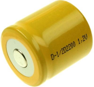 Mexcel - D-1/2D2200 - 1/2D - 1,2 Volt 2200mAh Ni-CD ohne Lötfahne