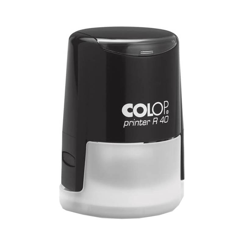 COLOP Textstempel Printer R40, rund, schwarz