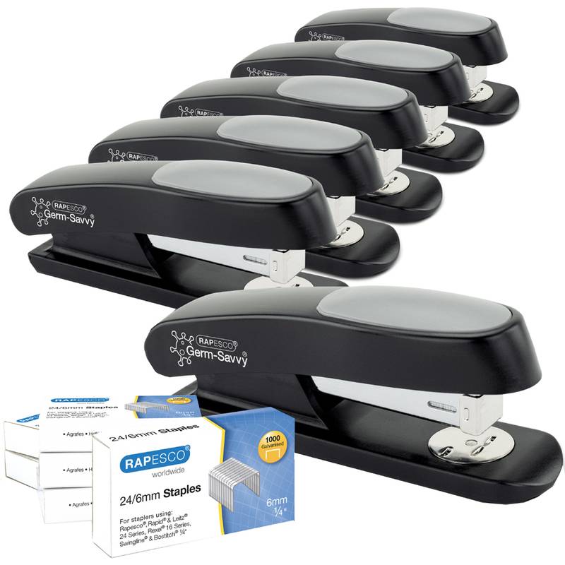 RAPESCO Heftgerät Sting Ray & Heftklammern - Business Pack