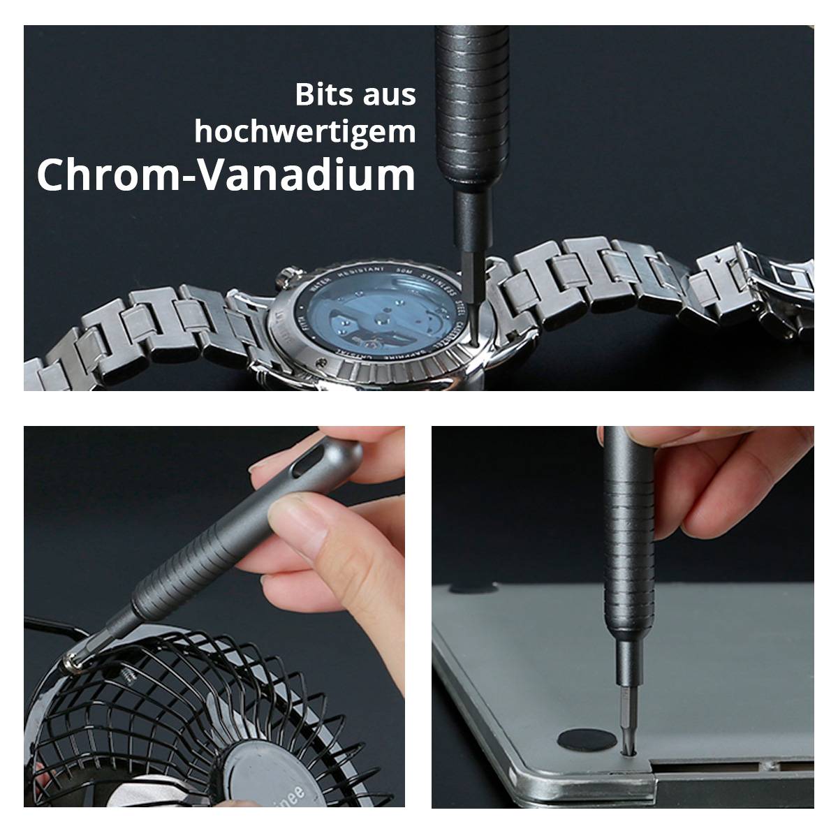 STAHLWERK Präzisions-Schraubendreher Set PSS-51 ST 51-teiliges Feinmechanik Set